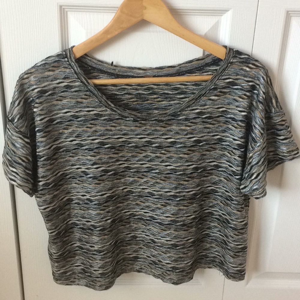 RARE Free People Short Sleeve Top